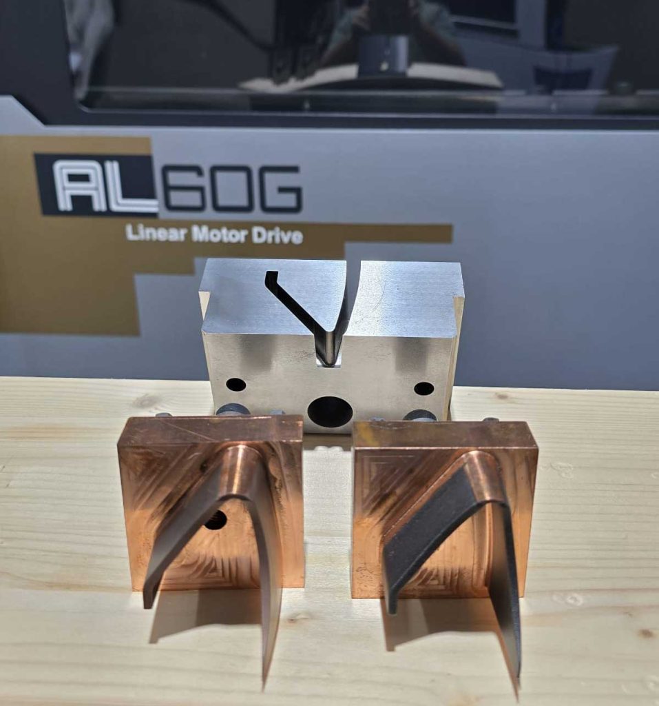 Precision cavity machined on Sodick AL60G die-sinker EDM using copper electrodes
